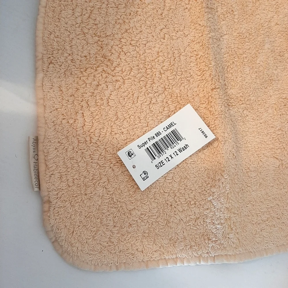 *Abyss and Habidecor Super Pile Washcloths Set of 2 Camel